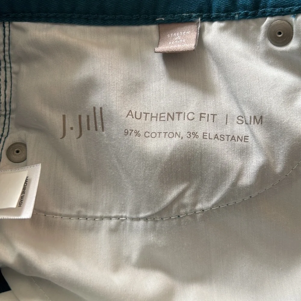 J. Jill Authentic Slim Fit Sea Blue Size 4P